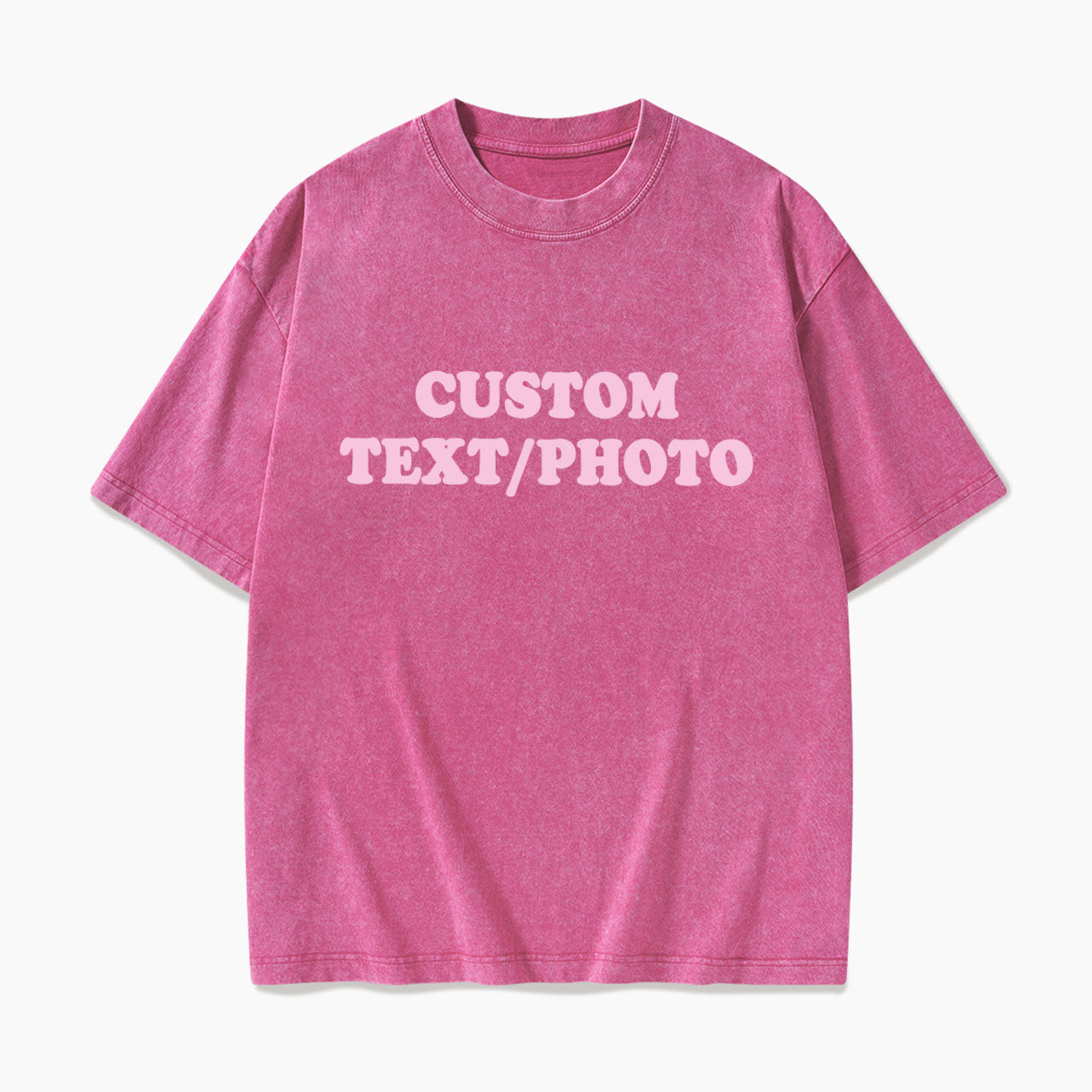 Custom Personalized Text Photo Washed Tees Jellypine
