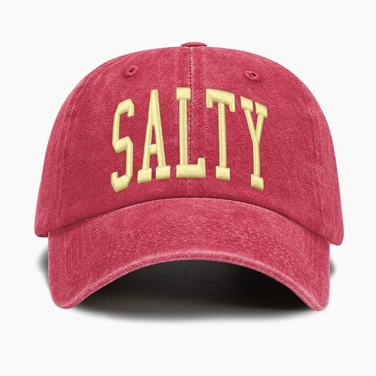 Embroidered Salty Washed Baseball Cap