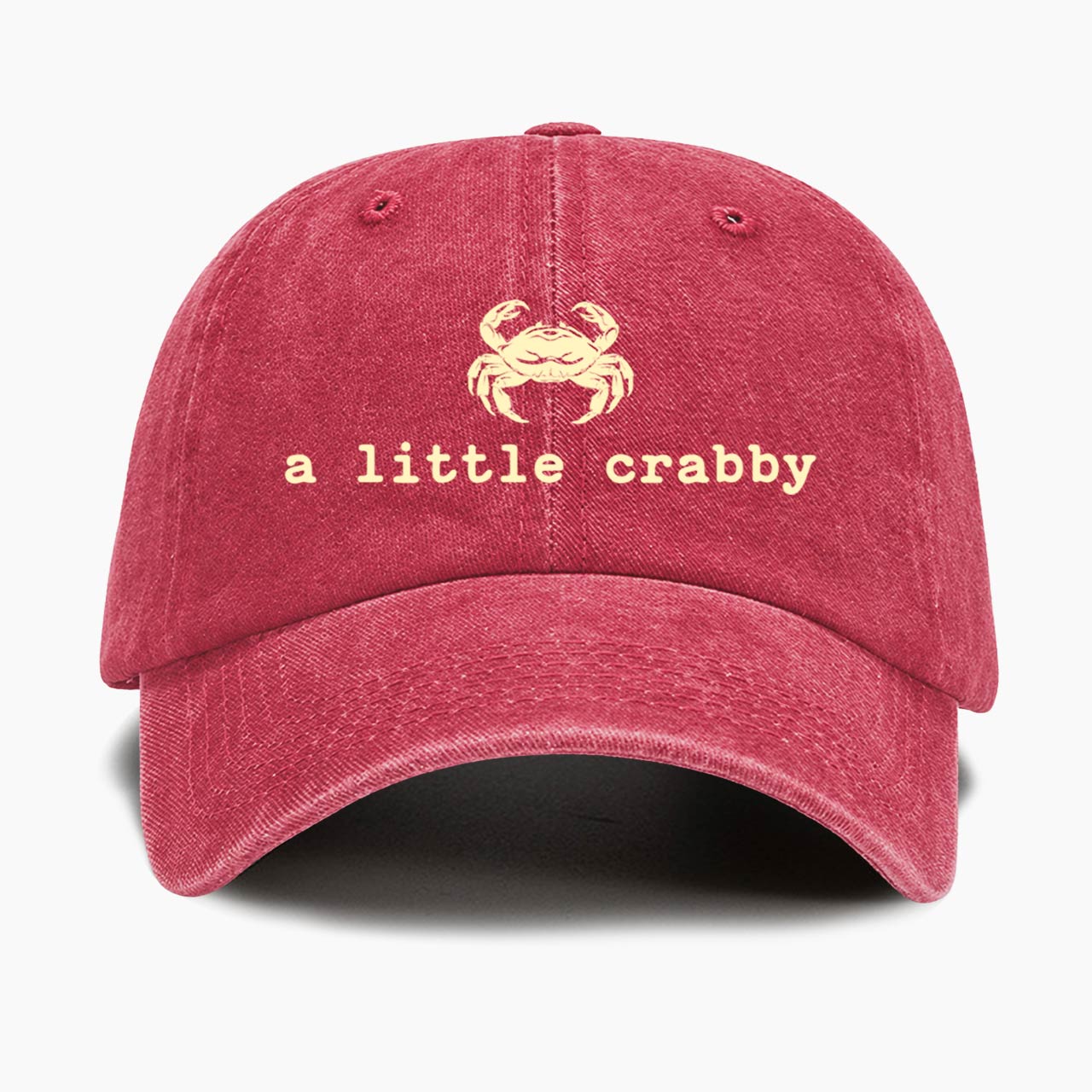 A little Crabby Washed Baseball Cap