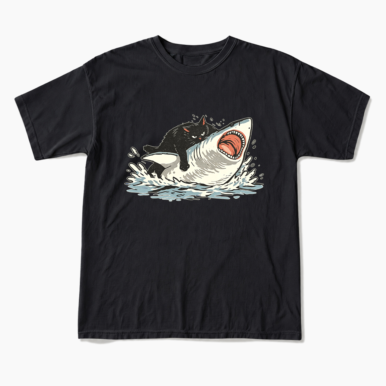 Fat Cat Vs Shark T Shirts