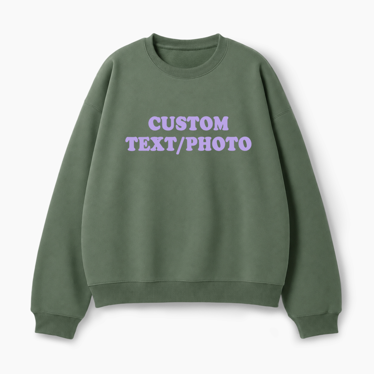 Custom Personalized Text Photo Classic Sweatshirt