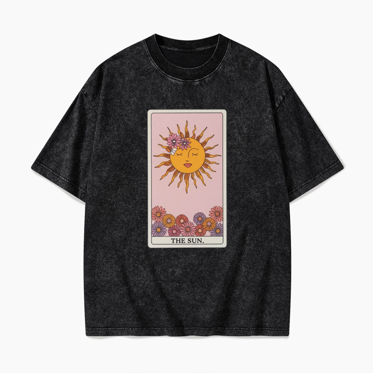The SUN Tarot Card Washed Tees