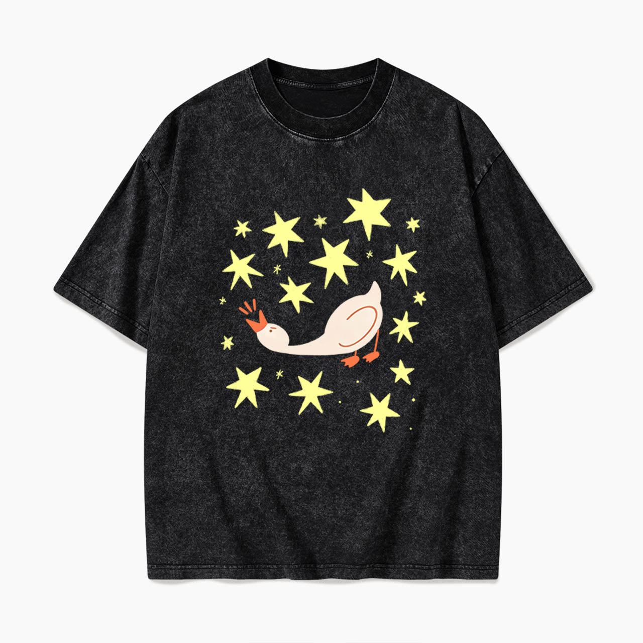 Cute Angry Goose Washed Tees