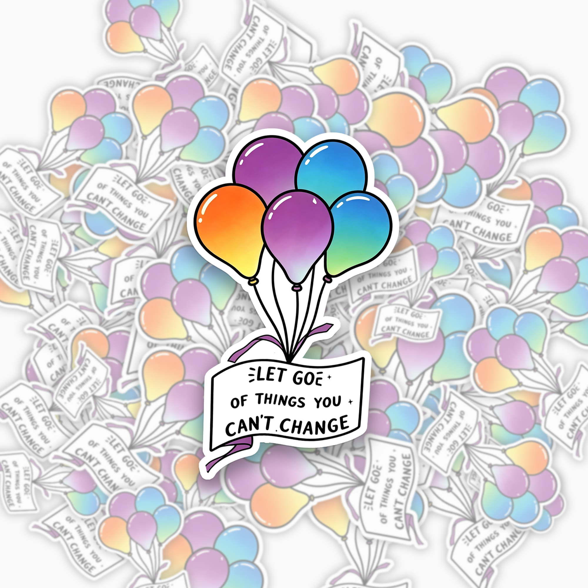 Jellypine Positive Quote Sticker Of 8