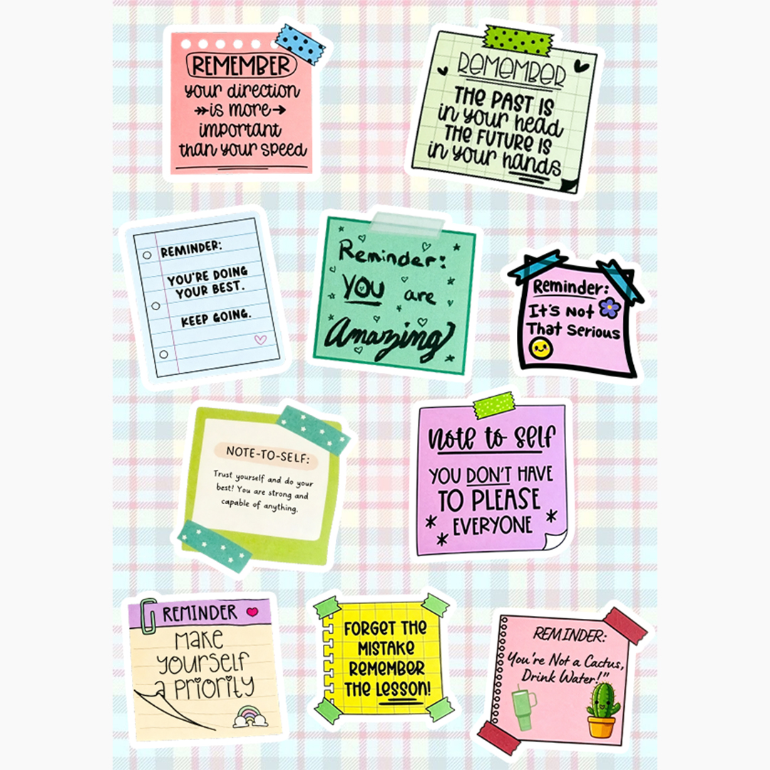 Jellypine Positive Affirmation Sticker Of 10