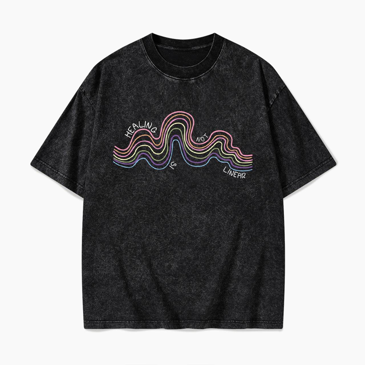 Healing Is Not Linear Washed Tees