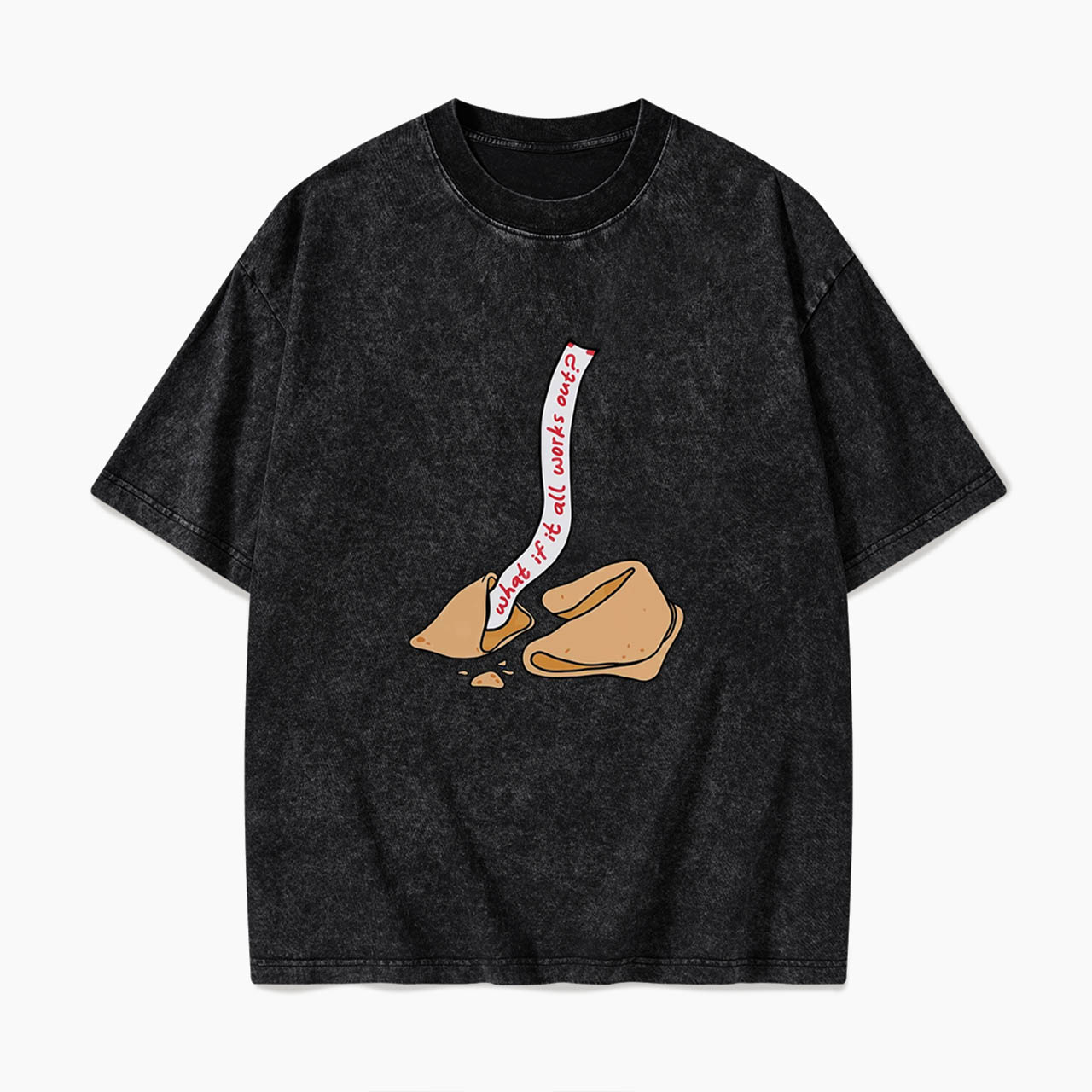 What If It All Works Out Fortune Cookie Washed Tees