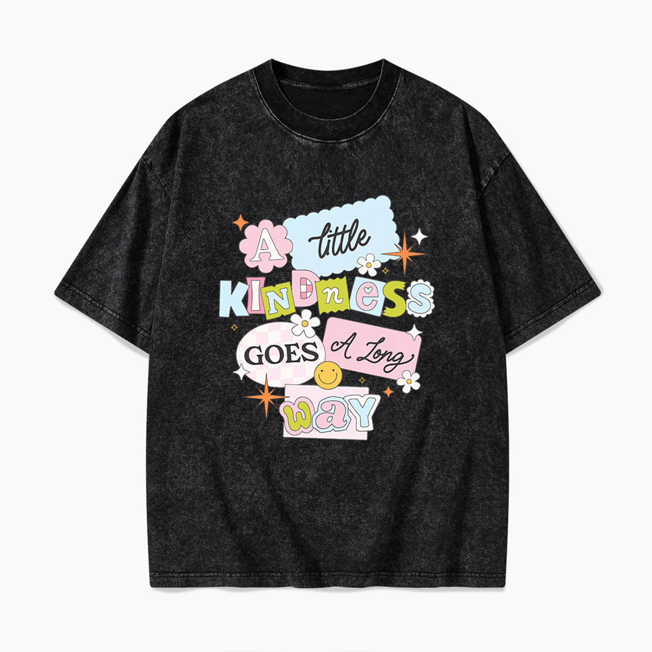 A little Kindness Goes A Long Way Washed Tees
