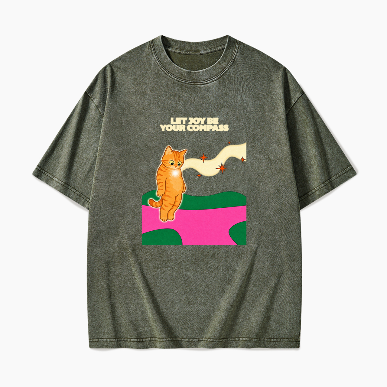 Let Joy Be Your Compass Washed Tees