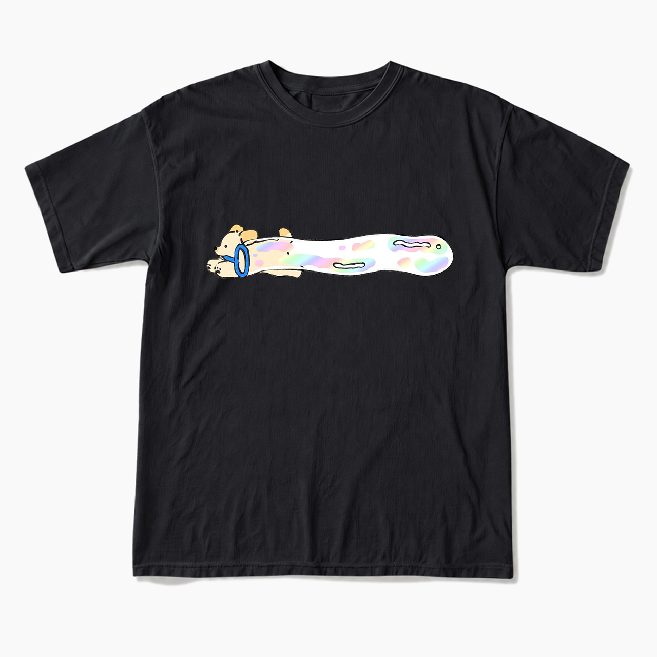 Pastel Bubble Dog T Shirts