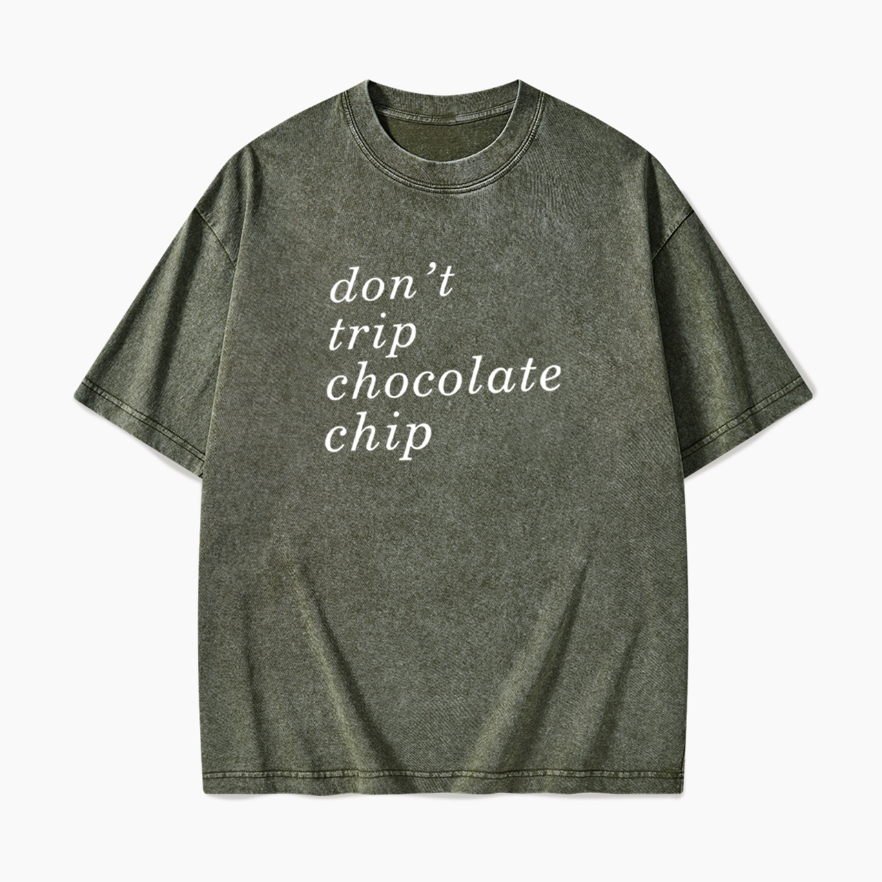 Don't Trip Chocolate Chip Washed Tees
