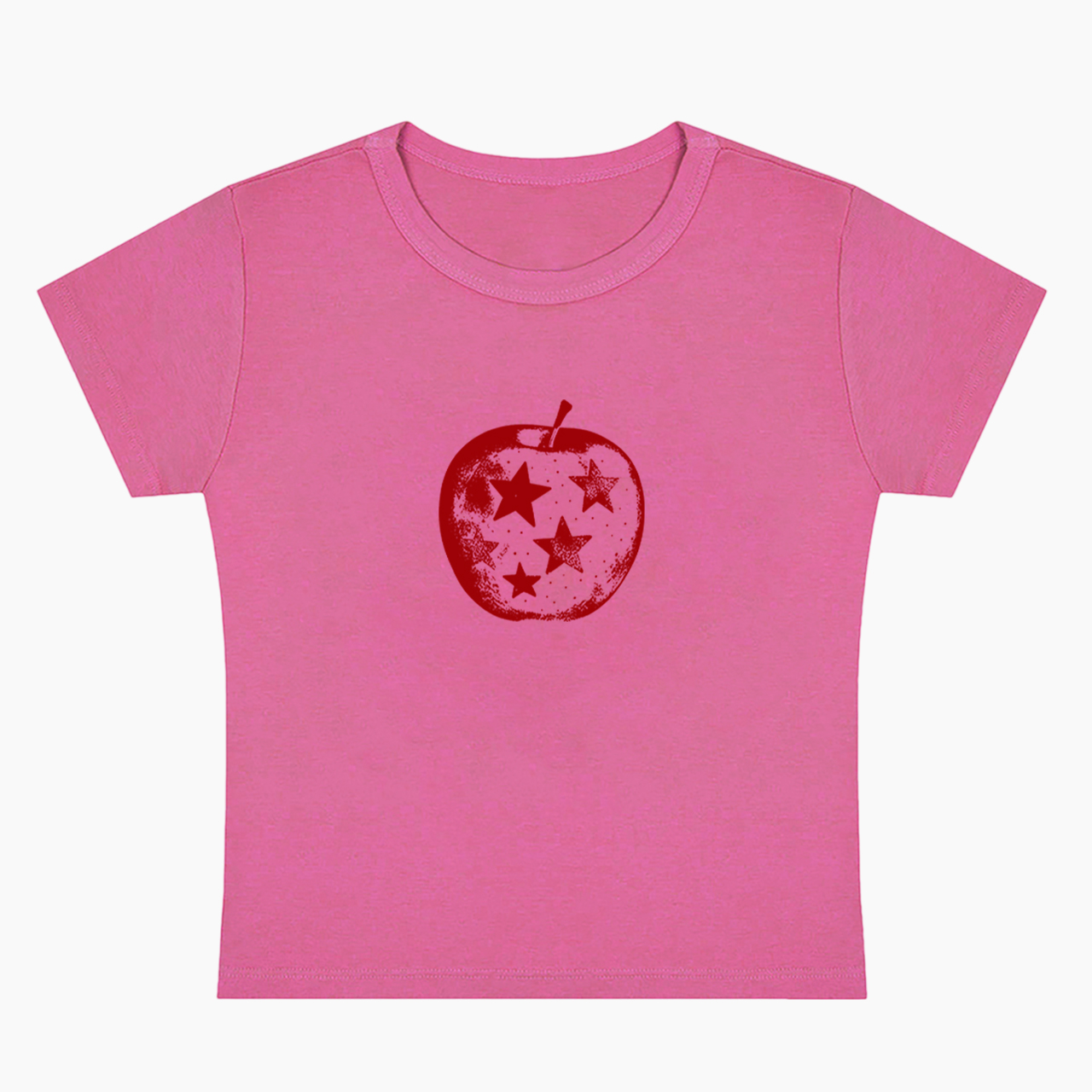 Apple With Stars Baby Tee
