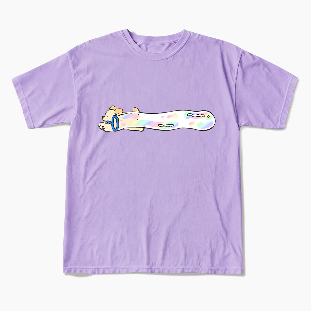 Pastel Bubble Dog T Shirts