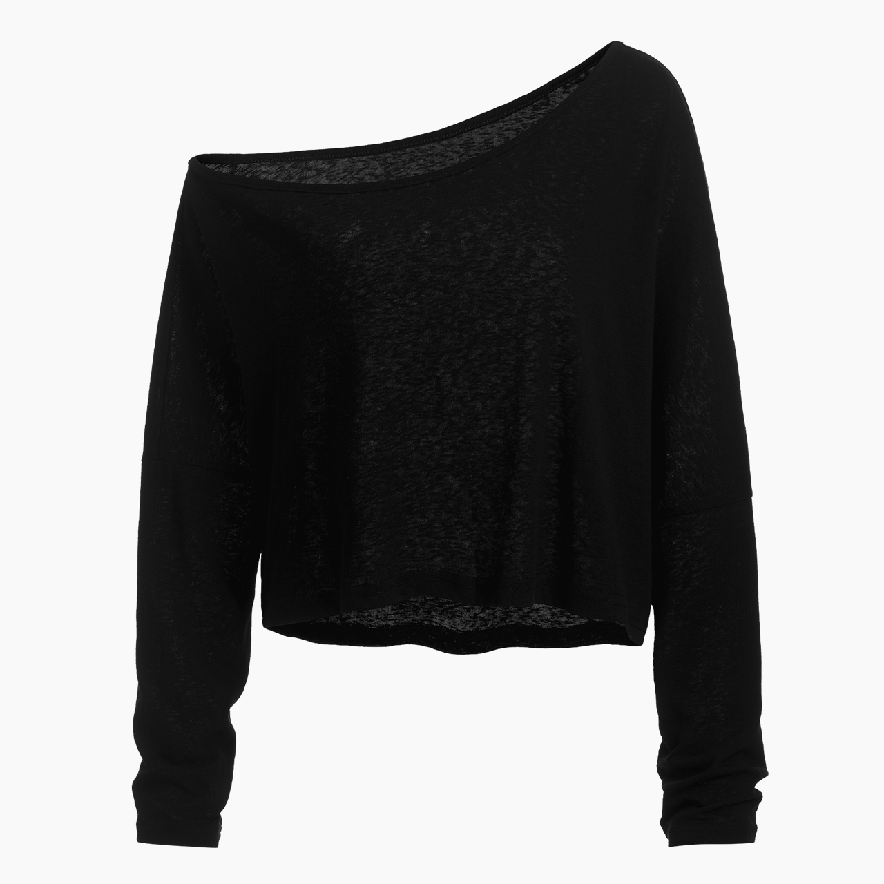 Off Shoulder Long Sleeve Crop Top Jellypine