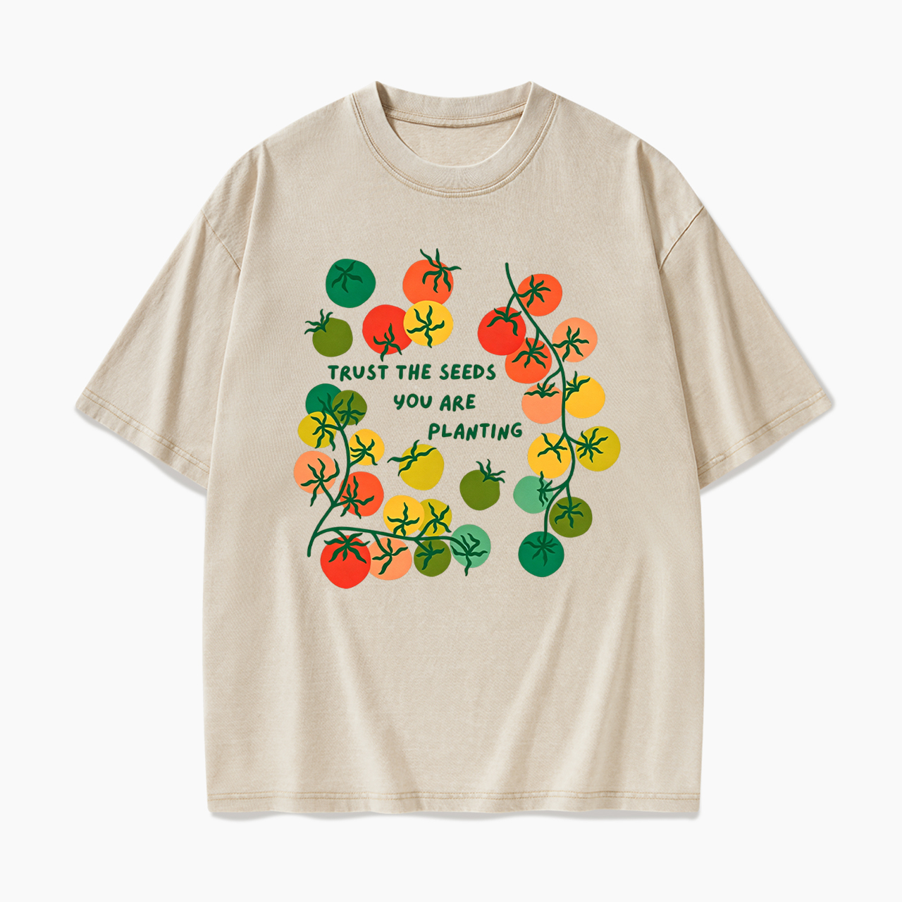 Trust The Seeds You Are Planting Washed Tees