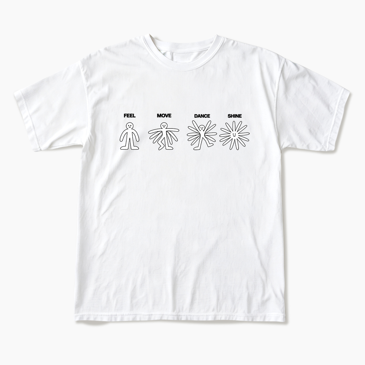 Feel Move Dance Shine T Shirts