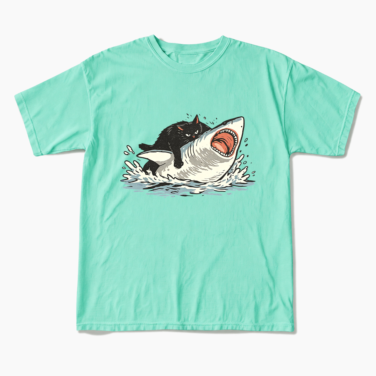 Fat Cat Vs Shark T Shirts