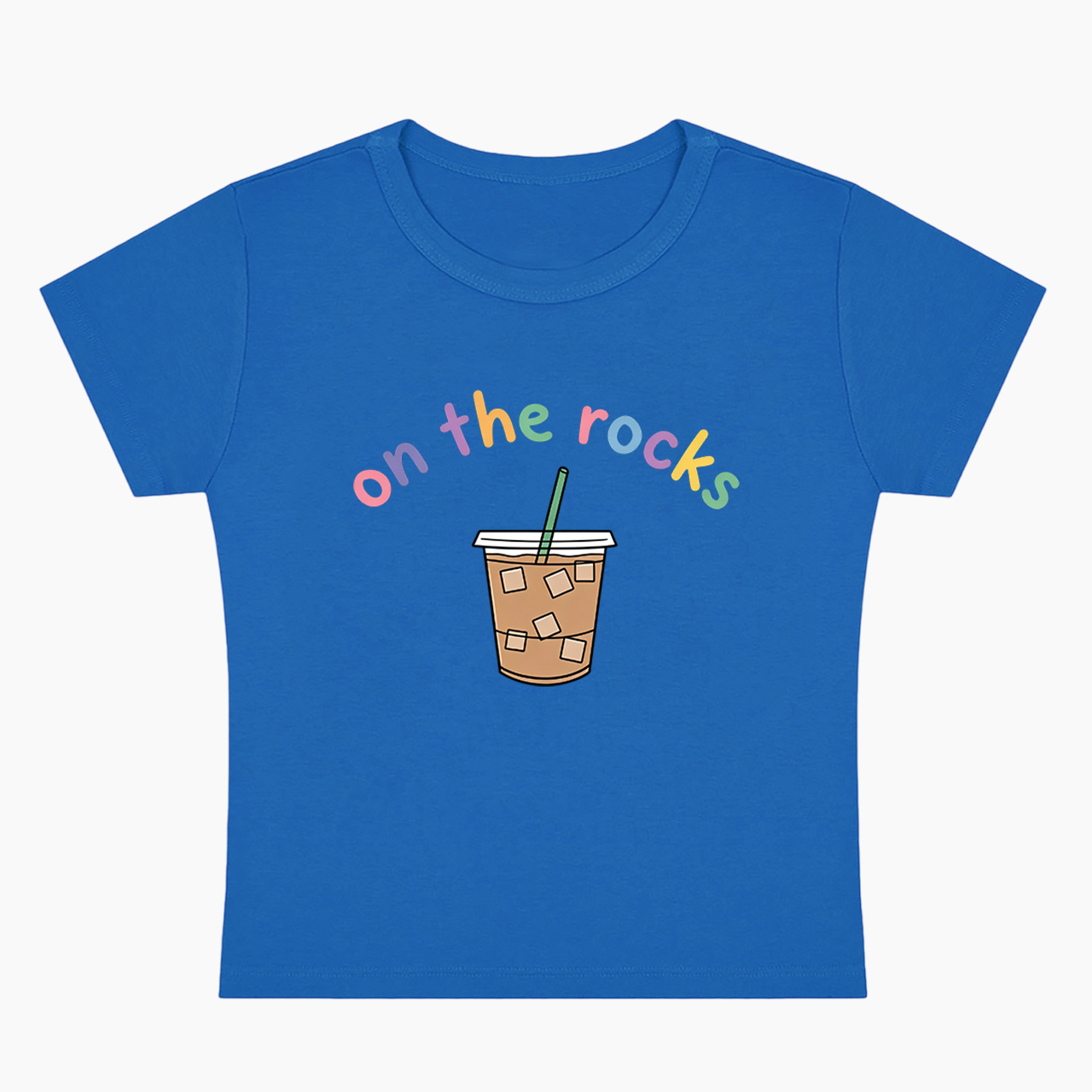 On The Rocks Iced Coffee Baby Tee