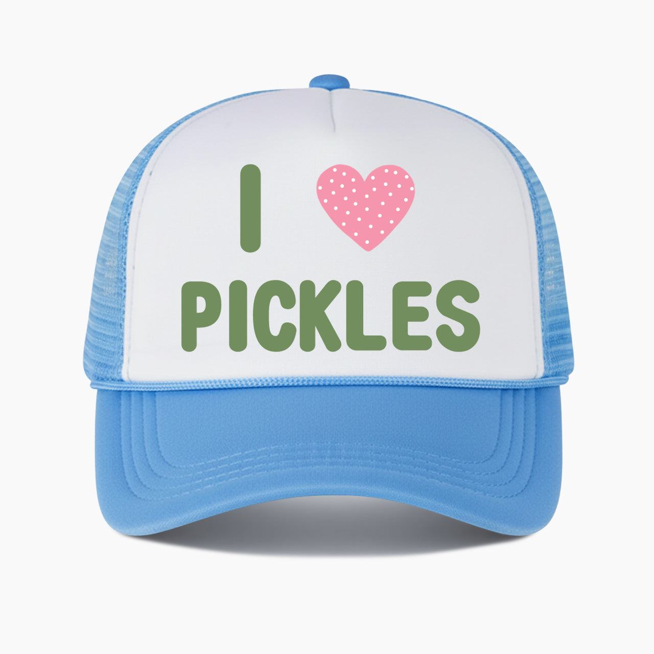 I Love Pickles Colorblock Trucker Hat