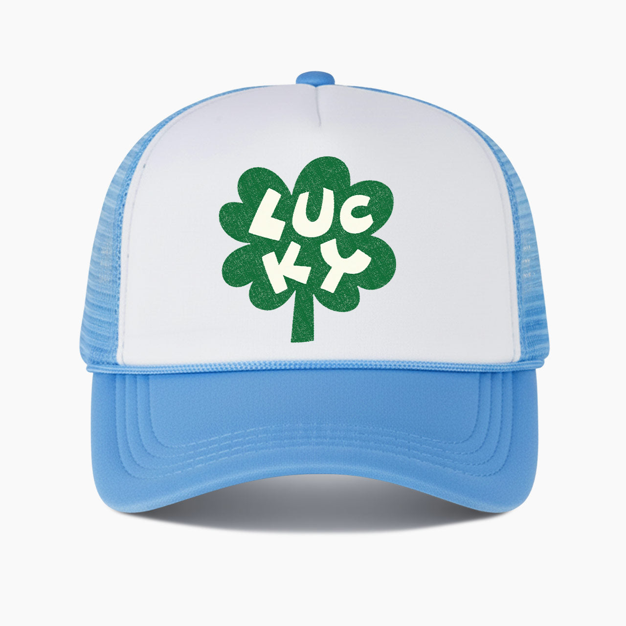 Lucky Clover Colorblock Trucker Hat