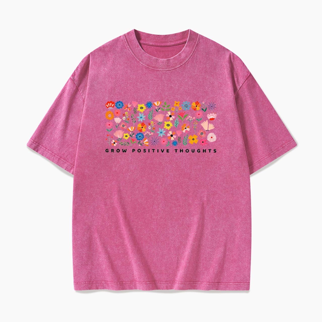 Grow Positive Thoughts Washed Tees