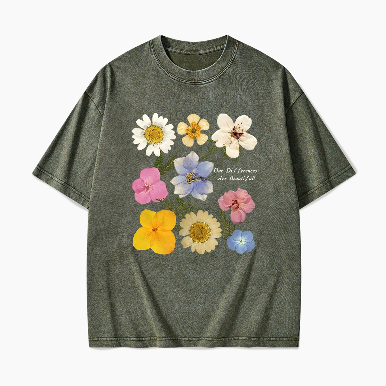 Our Differences Are Beautiful Washed Tees