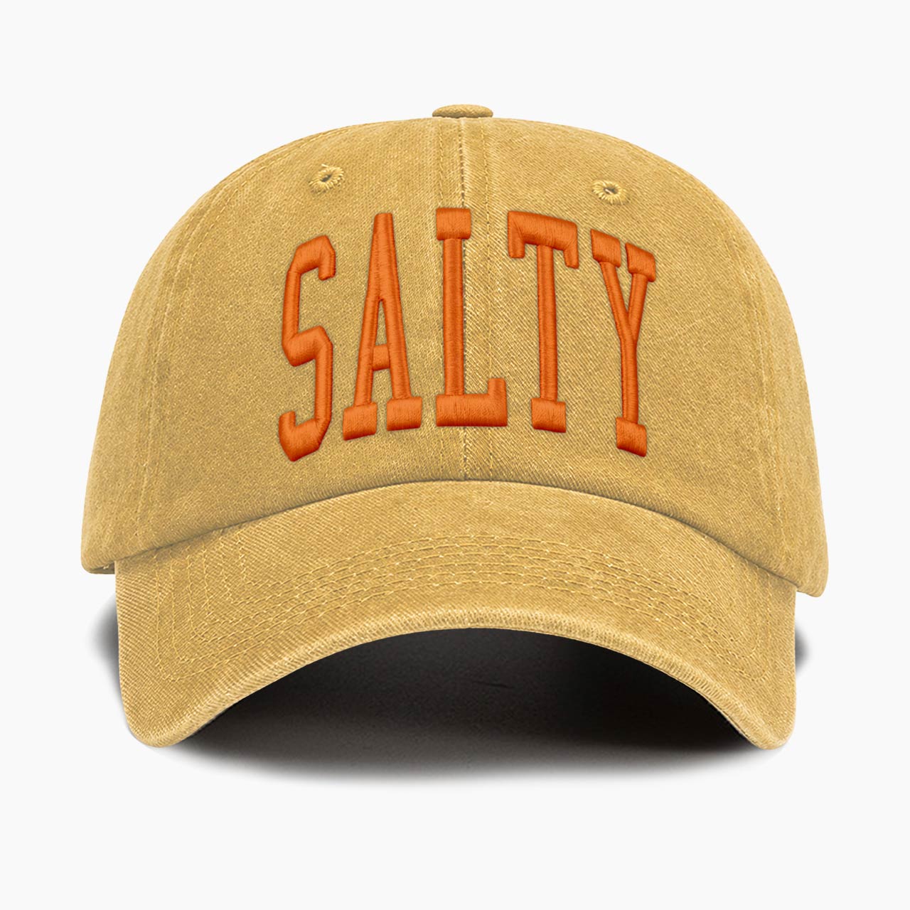 Embroidered Salty Washed Baseball Cap