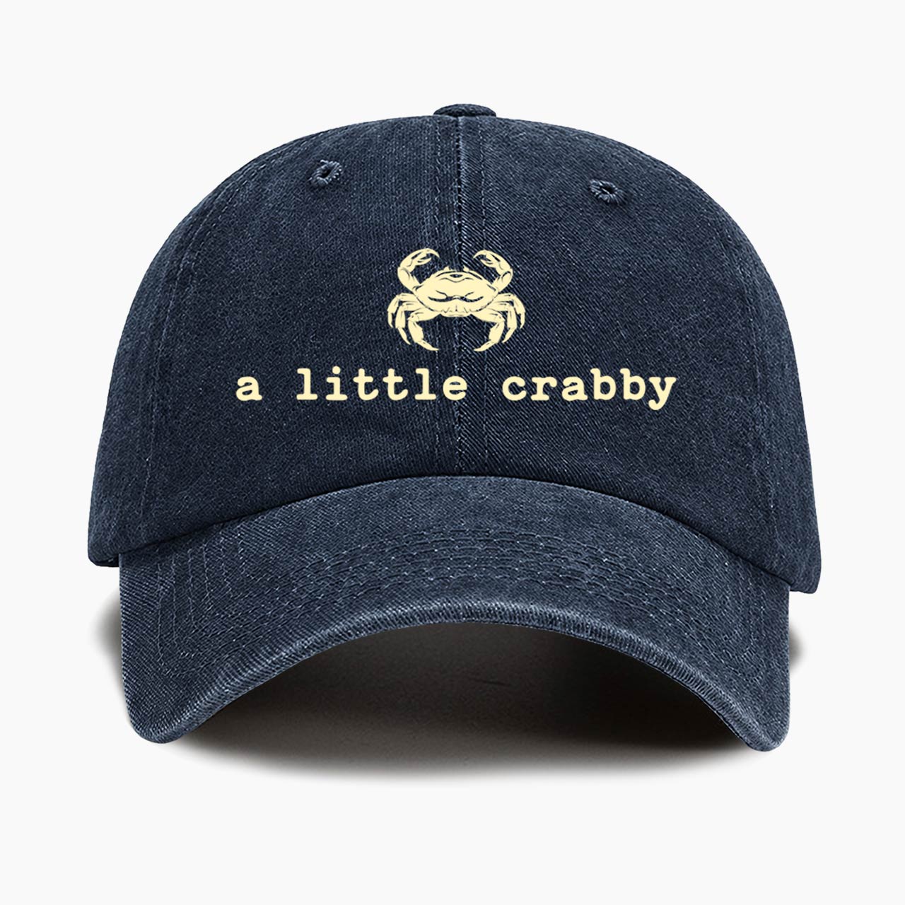 A little Crabby Washed Baseball Cap