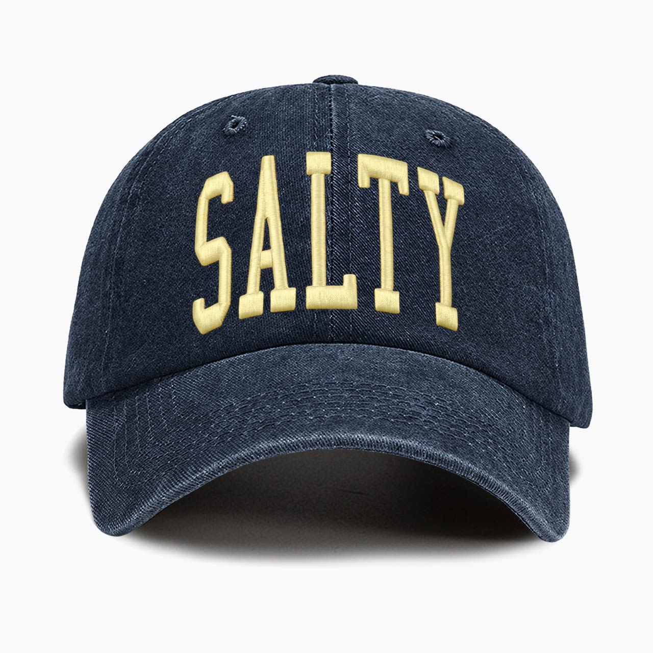 Embroidered Salty Washed Baseball Cap