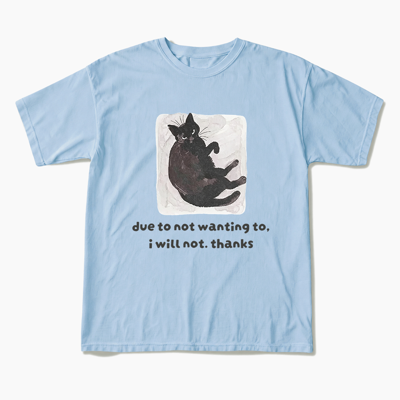 Due To Not Wanting To I Will Not Thanks T Shirts