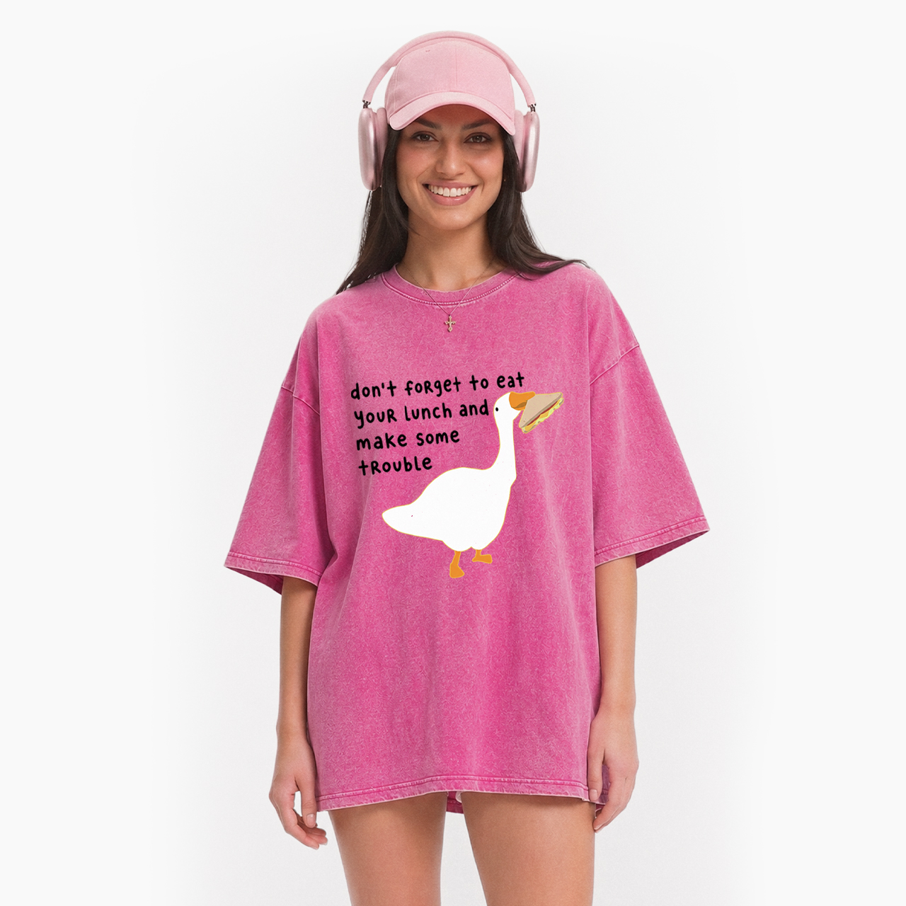 Don't Forget To Eat Your Lunch Washed Tees