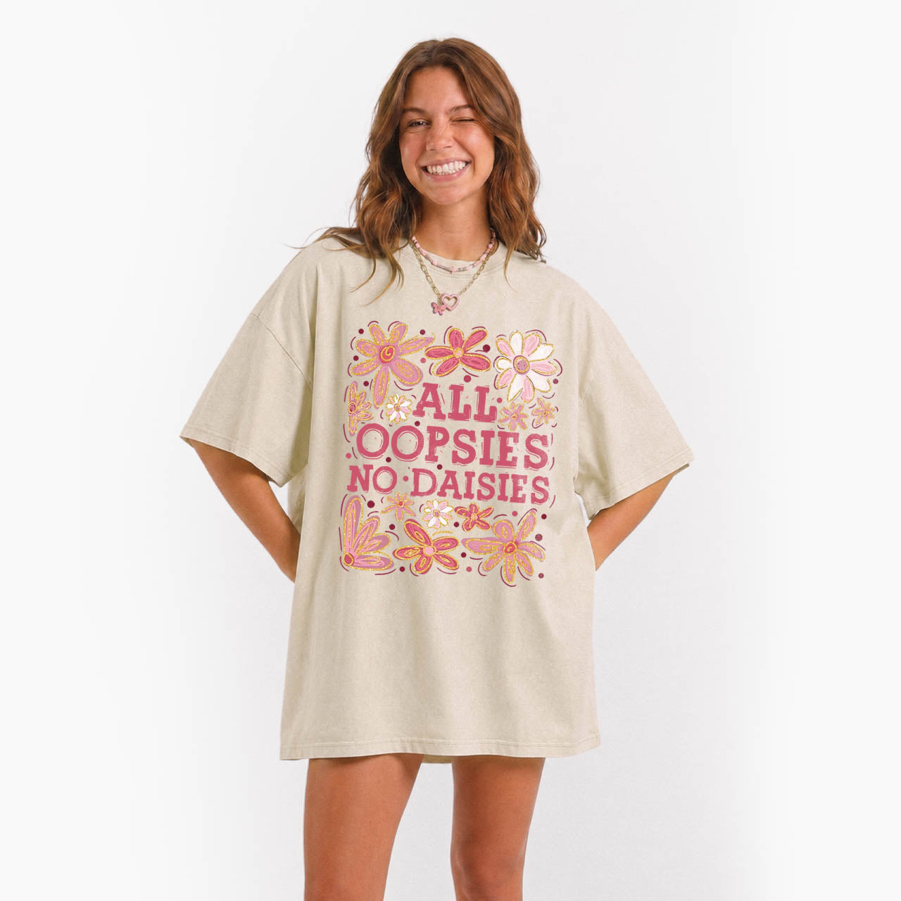All Oopsies No Daisies Washed Tees