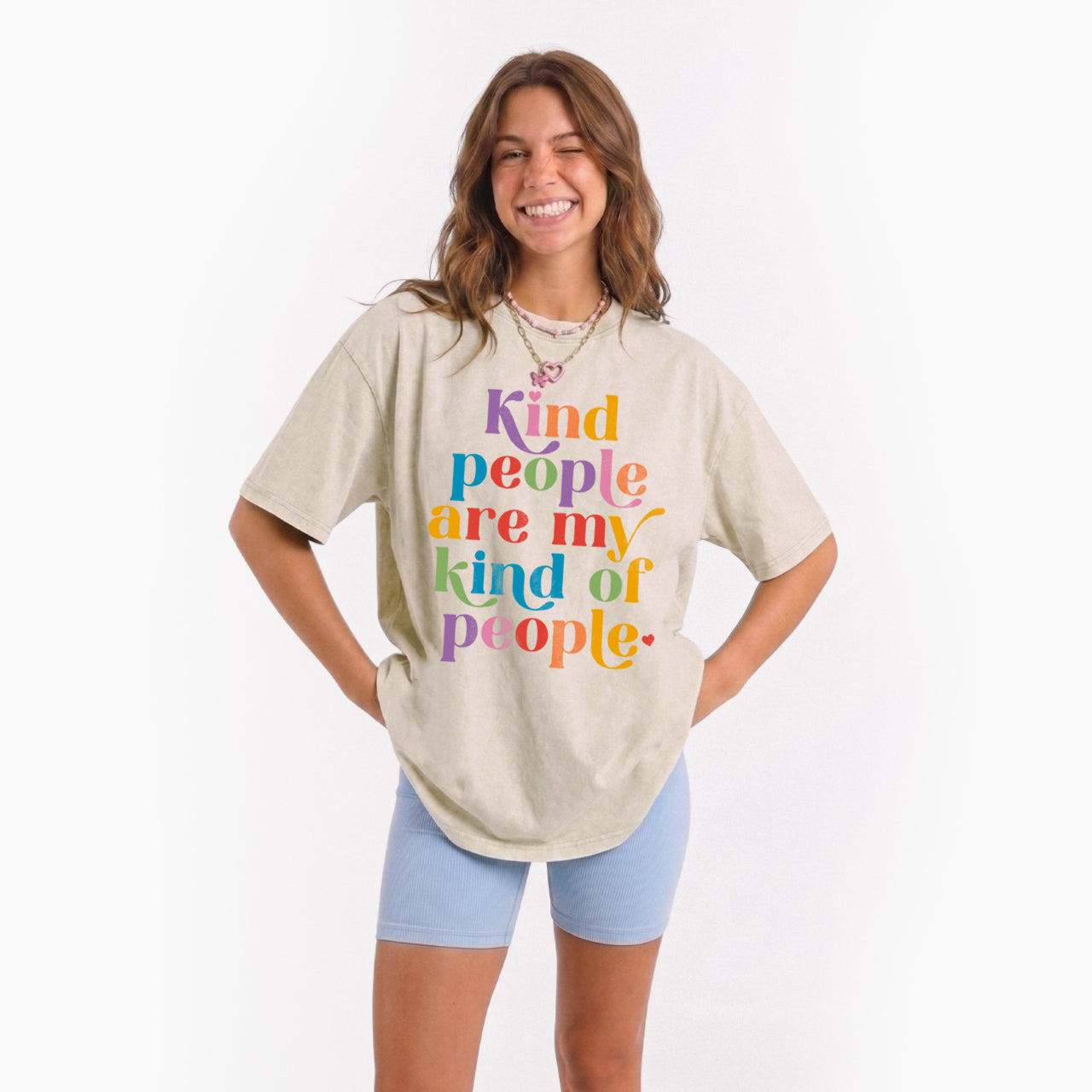 Kind People are My Kind of People Washed Tees