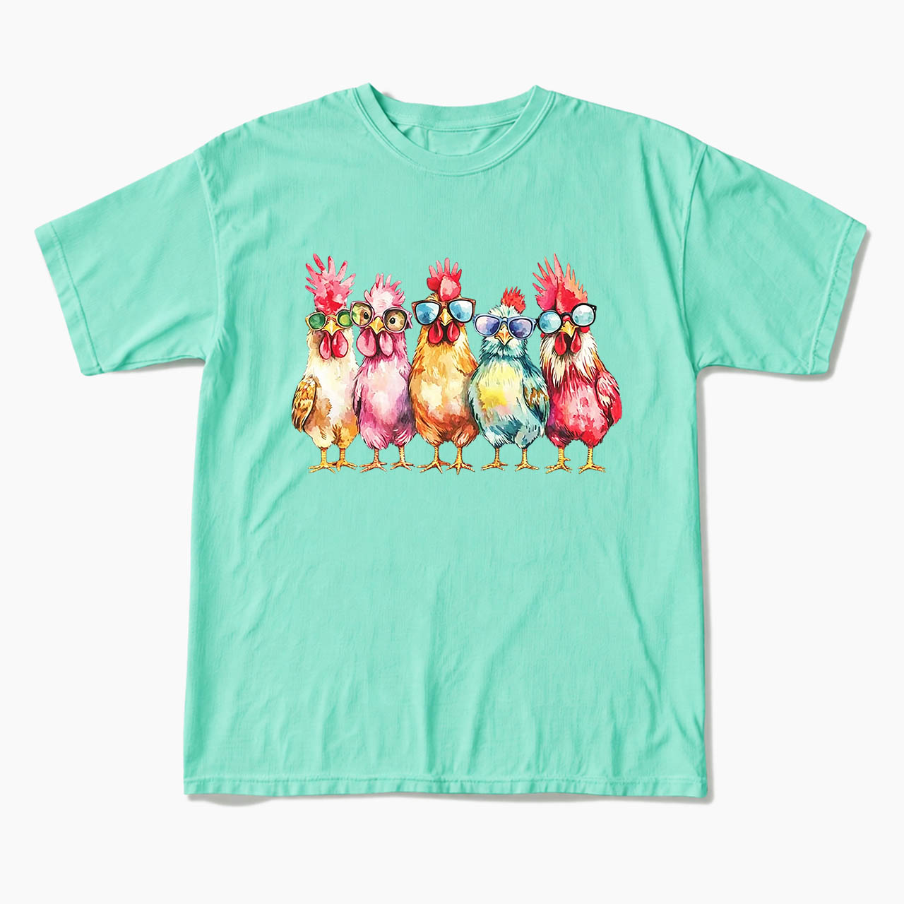 Funny Farmer Chicken T Shirts