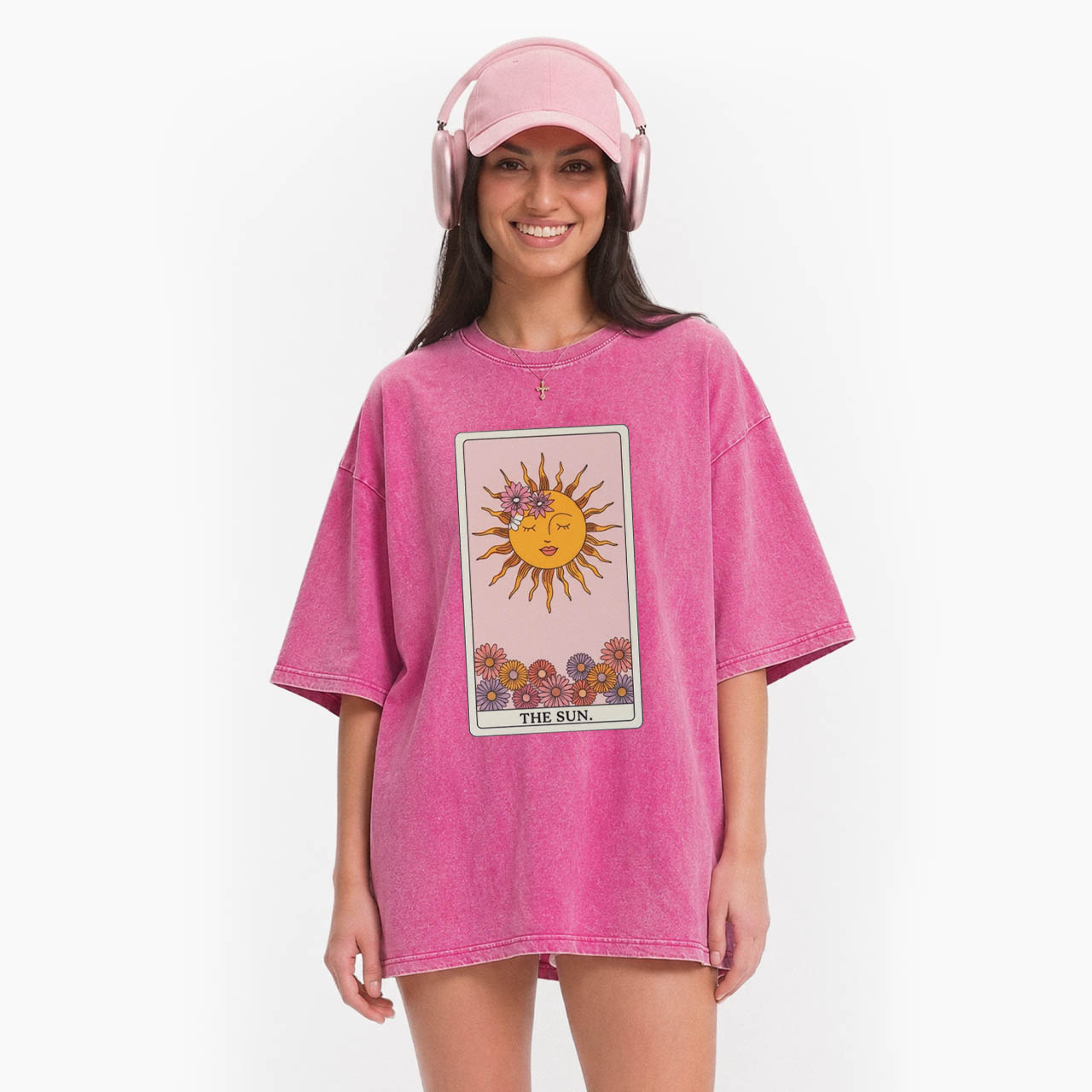 The SUN Tarot Card Washed Tees