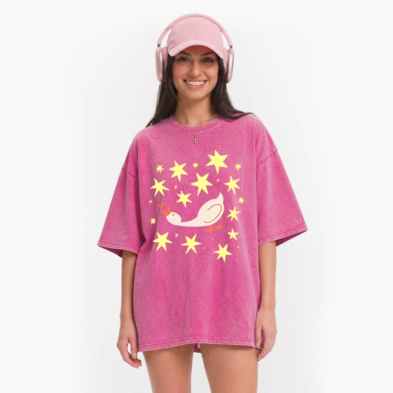 Cute Angry Goose Washed Tees