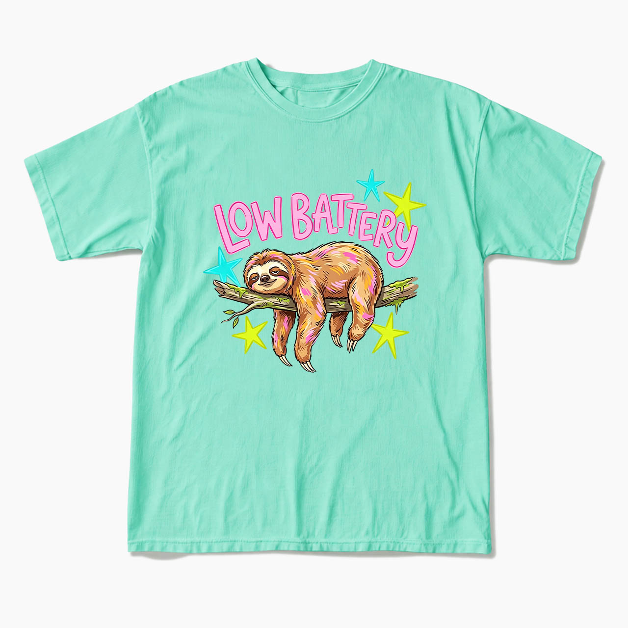 Low Battery Sloth T Shirts