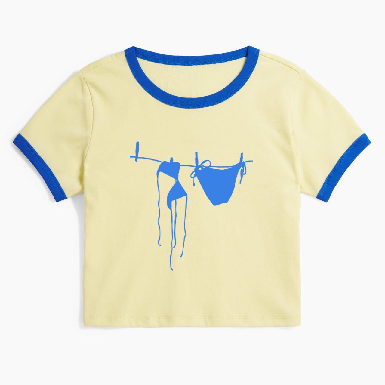 Pink Bikini Ringer Tee