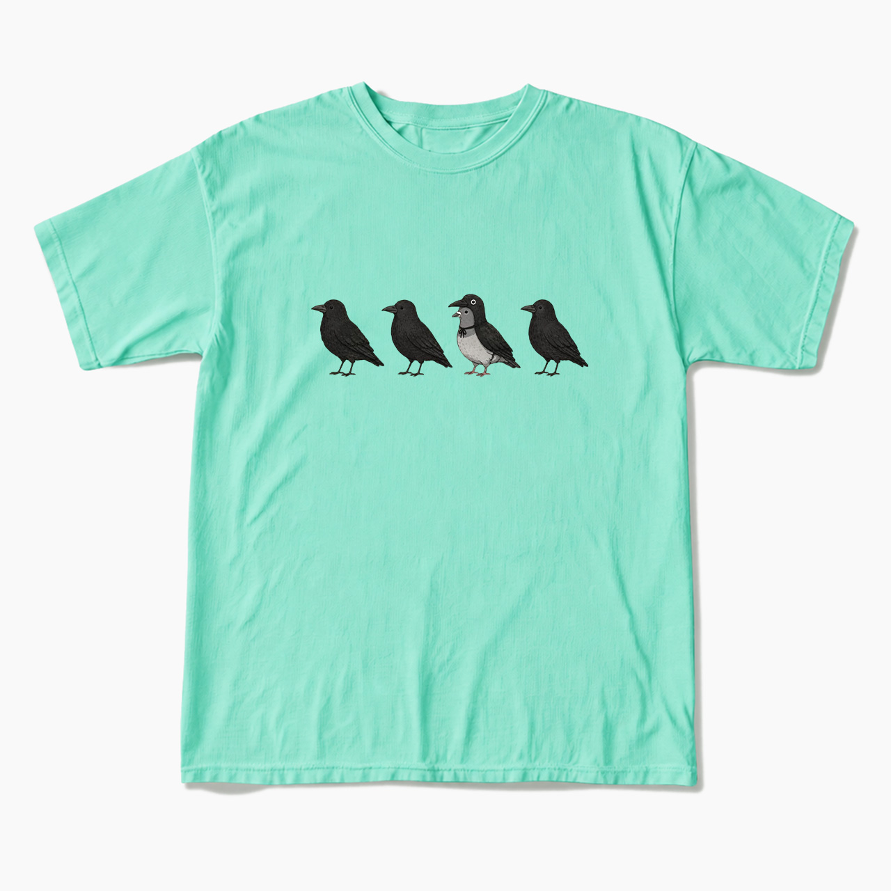 Funny Crow Pigeon Halloween T Shirts