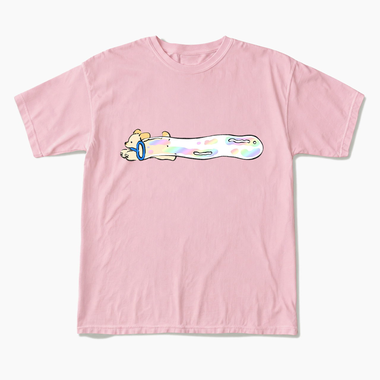 Pastel Bubble Dog T Shirts