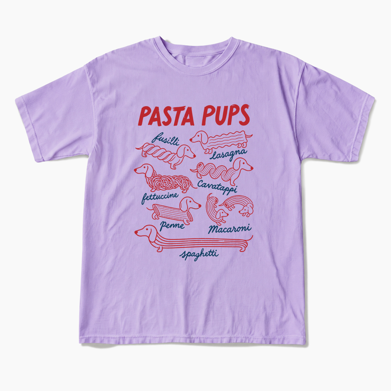 Pasta Pups Funny Dachshund Spaghetti T Shirts