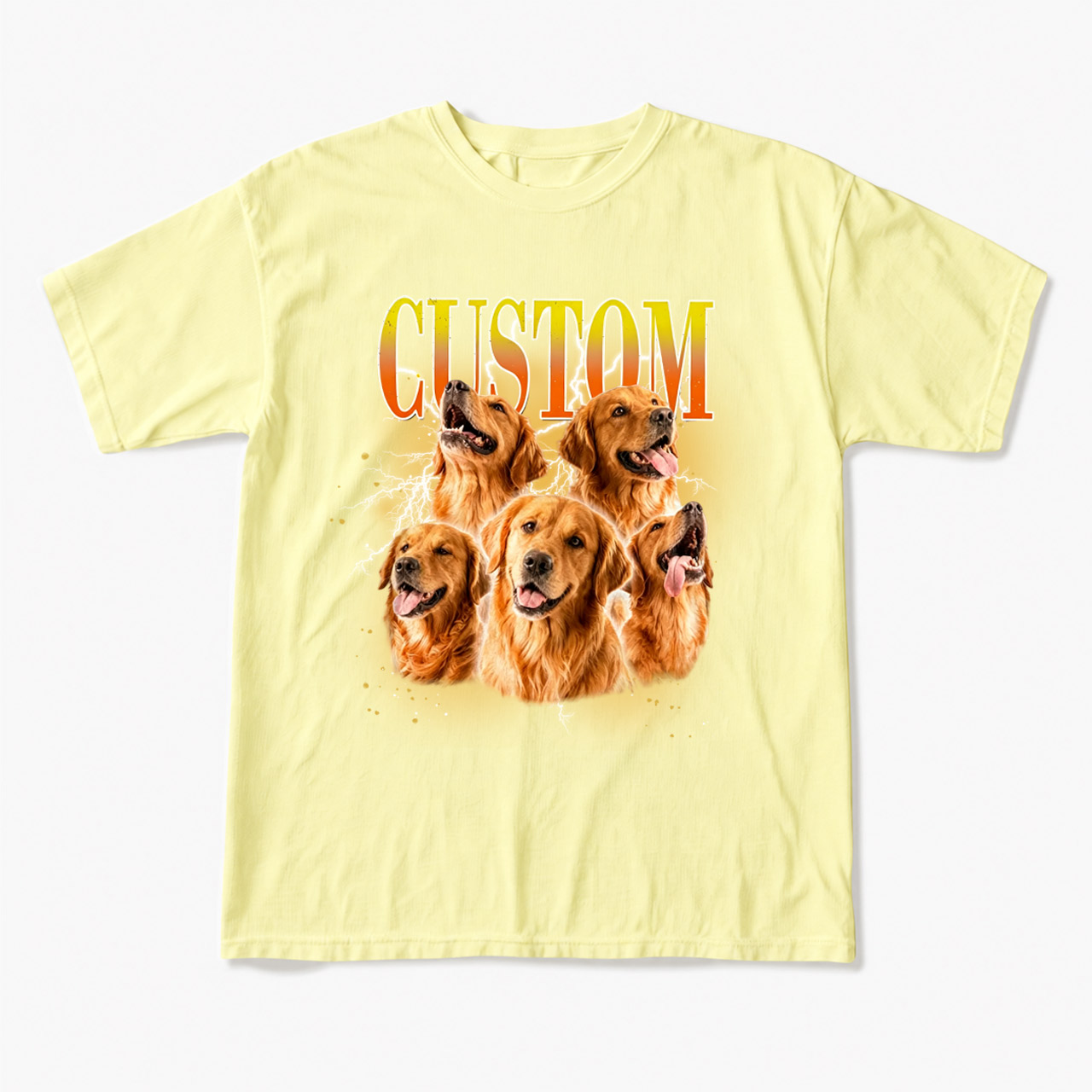 Personalized Vintage Pet Photo Name T Shirts