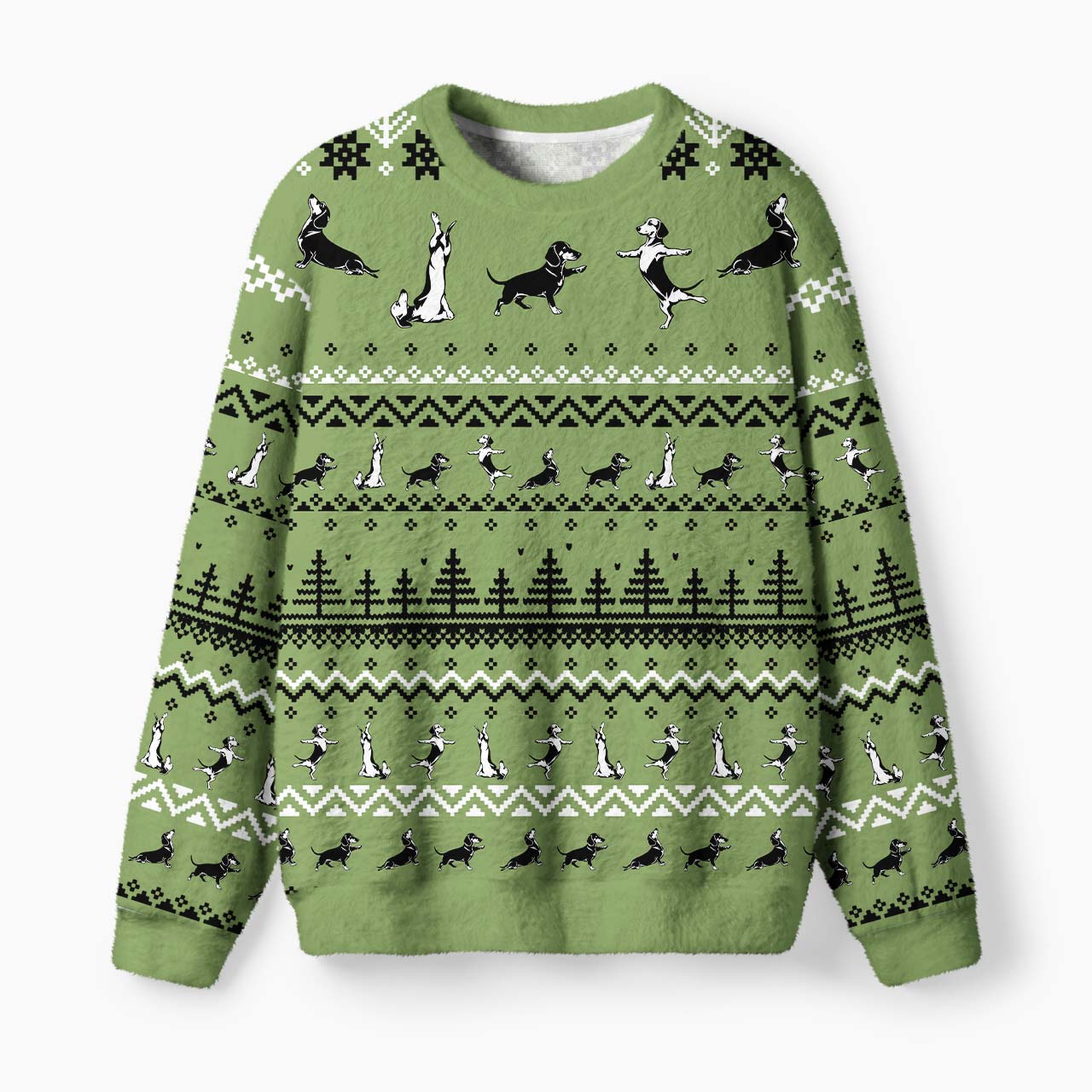 Yoga Dachshunds Mohair Sweatshirts