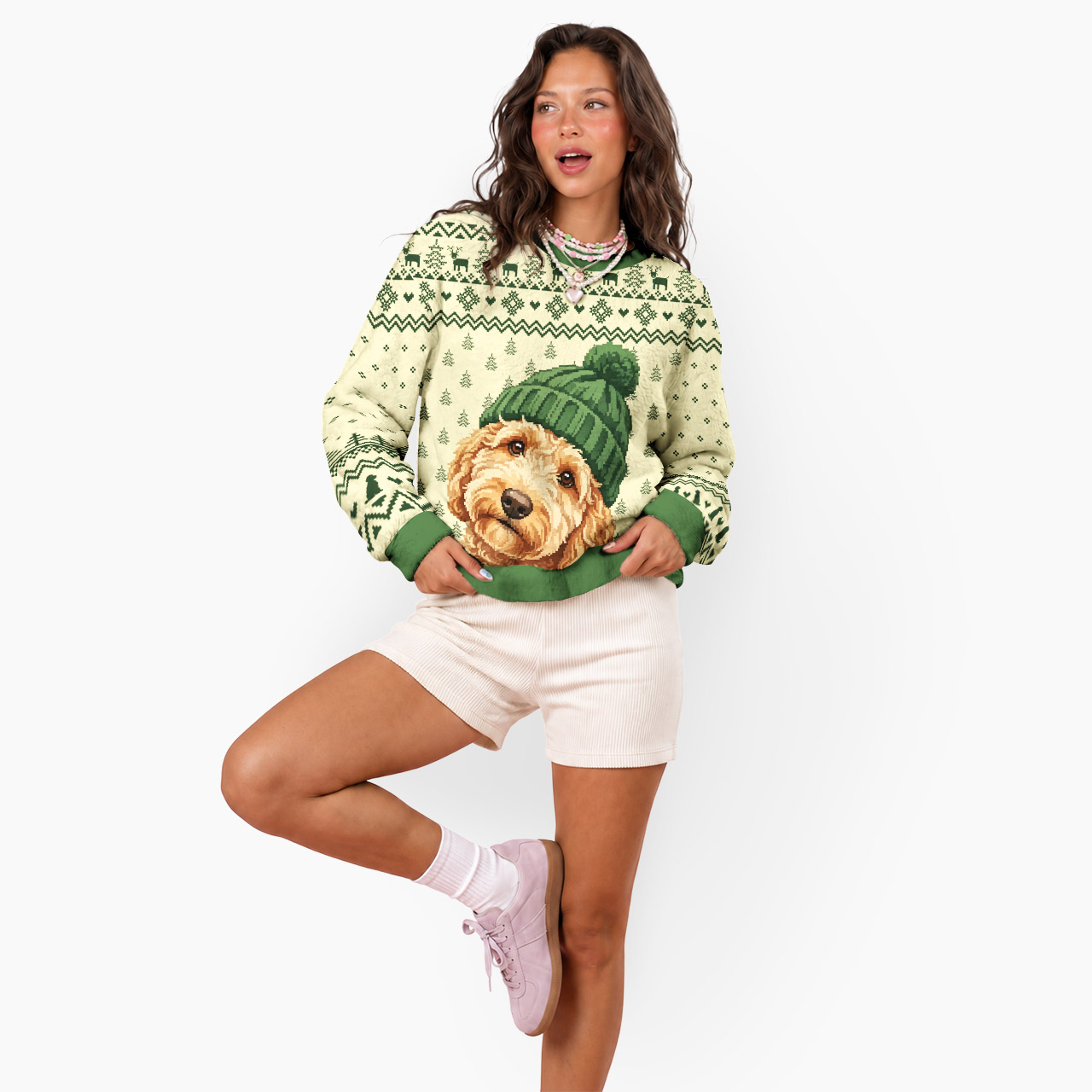 Vintage Retro Goldendoodle Mohair Sweatshirts