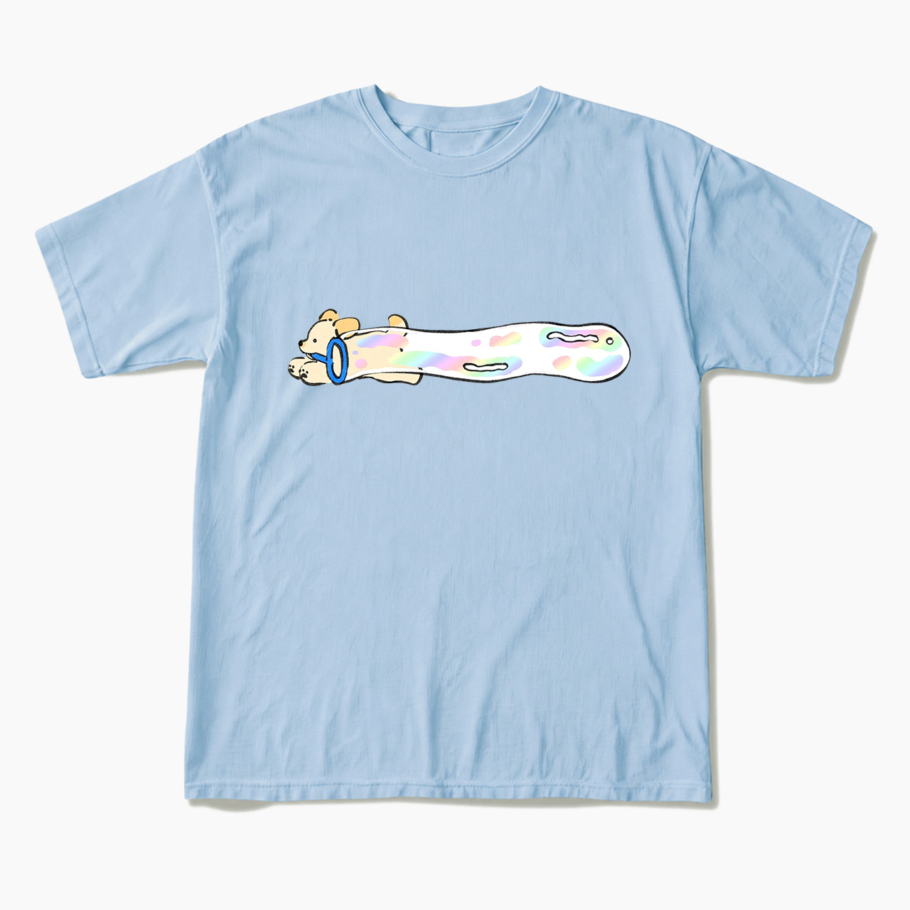 Pastel Bubble Dog T Shirts