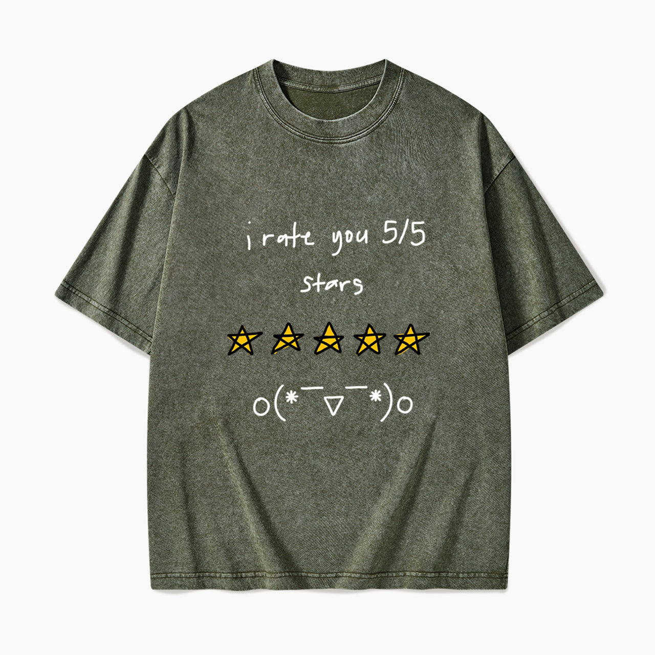 I Rate You 5 of 5 Stars Washed Tees
