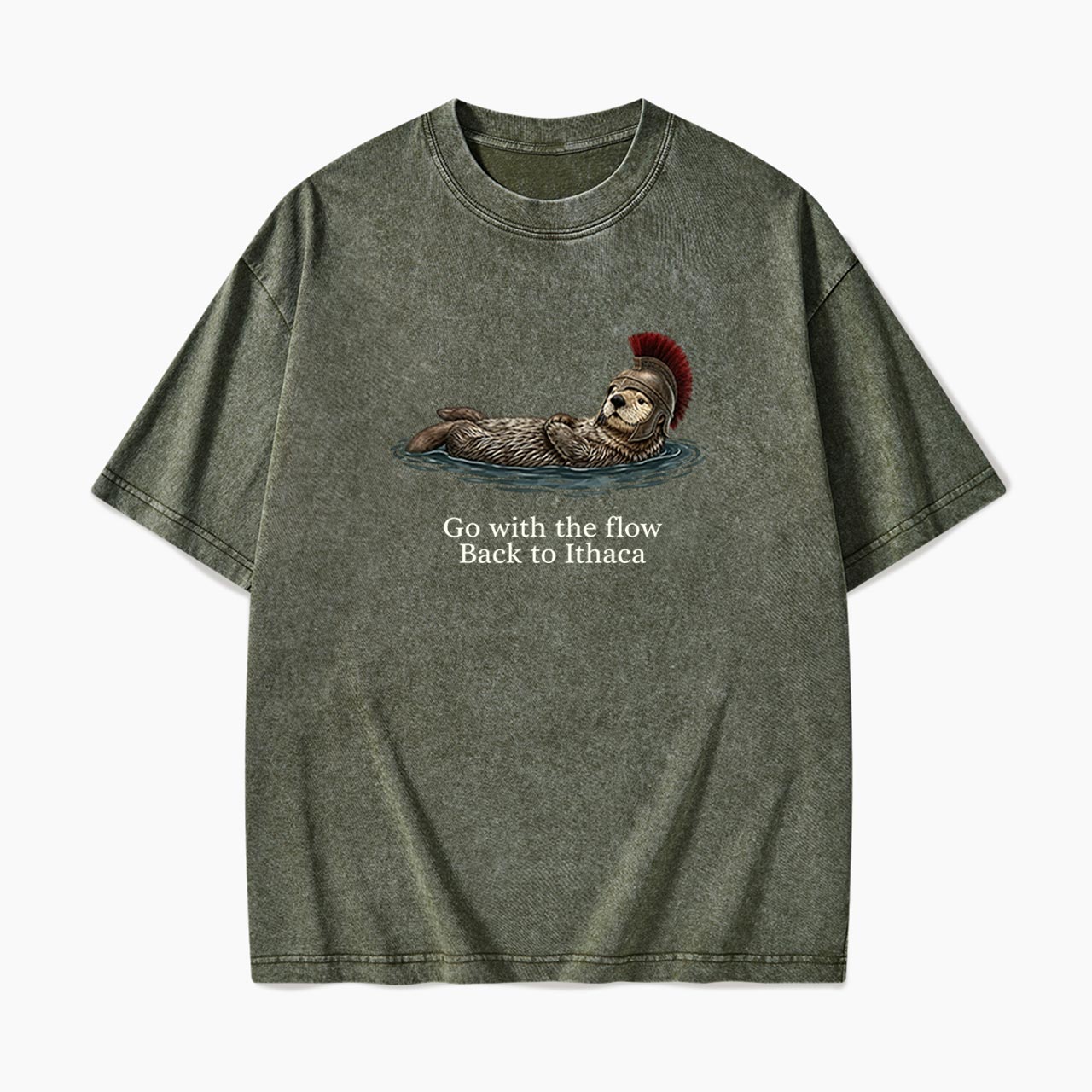 Go With The Flow Back to Ithaca Washed Tees