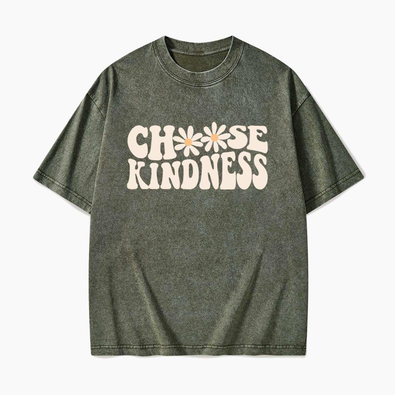 Choose Kindness Daisy Washed Tees