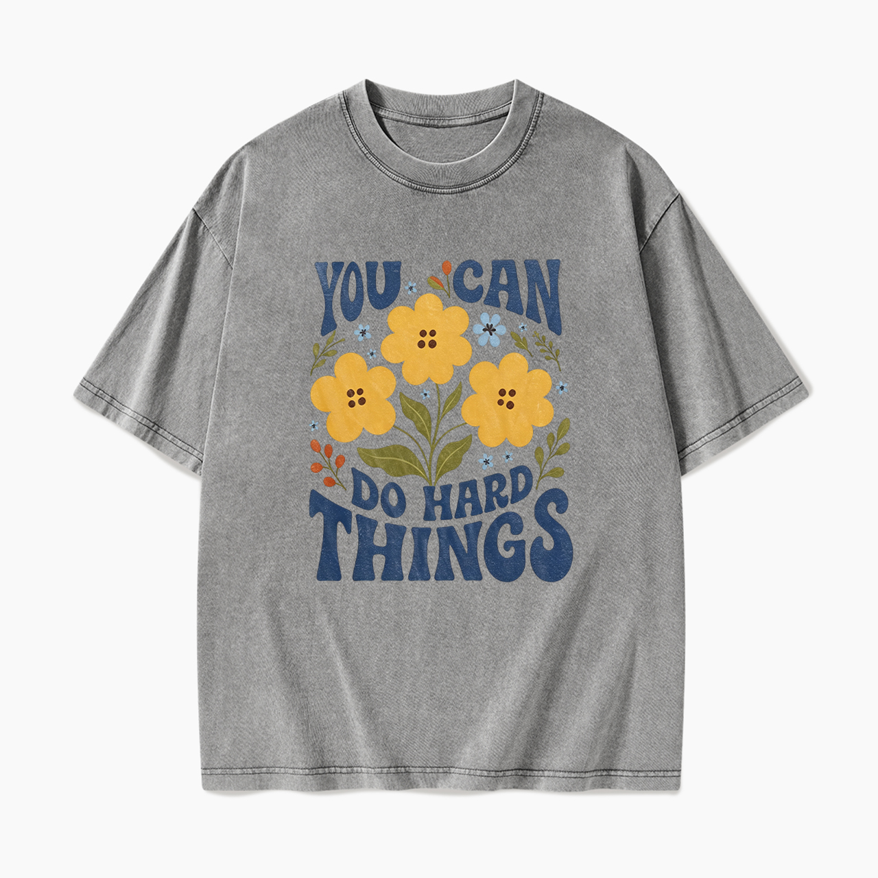 You can do Hard Things Encouragement Washed Tees