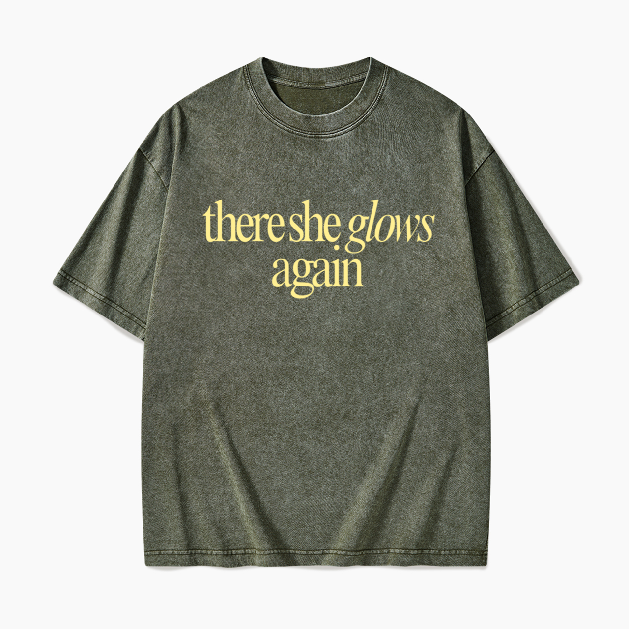 There She Glows Again Washed Tees